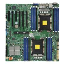 Материнская плата SuperMicro Материнcкая плата SuperMicro MBD-X11DPI-N-B E-ATX Up to 2TB 3DS ECC RDIMM 14 SATA3 4 USB 2.0 ports 5 USB 3.0 ports 1 VGA port, 2x1GbE (272242) (incl. 1x I/O Shield MCP-260-00042-0N, 2x CBL-0044L )