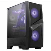 Корпус MSI MAG FORGE 100M Mid-Tower, ATX, 2xUSB 3.2, Audio I/O, 2x120mm RGB Fan, 1x120mm black Fan, 6-ch Light controller, Front metal MESH, Up to 330mm GPU, Tempered Glass (676414)