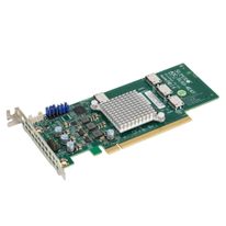 Контроллер SuperMicro AOC-SLG3-4E4T-O Quad port OCuLink retimer NVMe SSD add-on card for PCIe Gen3 x16 slot (252220) {10}