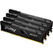 Модуль памяти Kingston 32GB Kingston DDR4 3600 DIMM FURY Beast Black Gaming Memory KF436C17BBK4/32 Non-ECC, CL17, 1.35V, KF436C17BBK4/32 1Gx8 (Kit of 4), RTL