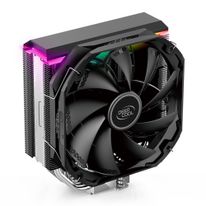 Вентилятор Deepcool AS500 RTL {8} (727064) (Height 164mm, 6mm x 5pcs, Fan 140mm, 500;1200RPM ±10%, < 29.2 dB(A), 4-pin PWM, TDP 220W, Screw, Socket AMD AM4, Intel LGA 2066/2011-v3/2011/1700/1200/115x)