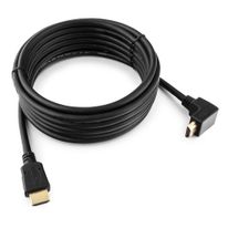 Кабель Cablexpert Кабель HDMI Cablexpert CC-HDMI490-15, 4.5м, v1.4, 19M/19M, углов. разъем, черный, позол.разъемы, экран, пакет (066044) {50}