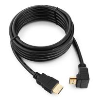 Кабель Cablexpert Кабель HDMI Cablexpert CC-HDMI490-10, 3.0м, v1.4, 19M/19M, углов. разъем, черный, позол.разъемы, экран, пакет (066037) {80}