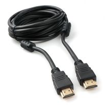 Кабель Cablexpert Кабель HDMI Cablexpert CCF2-HDMI4-10 3м, v2.0, 19M/19M, черный, позол.разъемы, экран, 2 ферр кольца, пакет (272252)