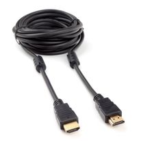 Кабель Cablexpert Кабель HDMI Cablexpert CCF2-HDMI4-15 4,5м, v2.0, 19M/19M, черный, позол.разъемы, экран, 2 ферр кольца, пакет (272269)