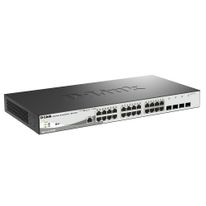 Коммутатор D-Link DGS-1210-28P/ME/B2A Управляемый L2 коммутатор с 24 портами 10/100/1000Base-T и 4 портами 1000Base-X SFP (24 порта PoE 802.3af/at, PoE-бюджет 193 Вт)