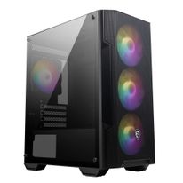 Корпус MSI MAG FORGE M100A Mini-Tower, MATX, 1xUSB 3.0, 2xUSB 2.0, 4x120mm Auto RGB Fan, Acrylic Window, Brown Box