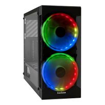 Корпус Exegate Miditower i3 MATRIX (ATX, без БП, 2USB+USB3.0, HD аудио, 2x18см RGB, опции+) (126916)