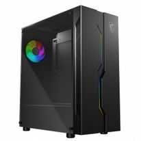 Корпус MSI MAG VAMPIRIC 010X Mid-Tower, ATX, 1xUSB 3.0, 2xUSB 2.0,1xARGB Fan, 1 to 4 LED HUB, Tempered Glass Window, Brown Box (652630)