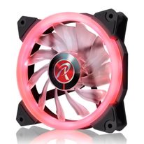 Вентилятор в корпус Raijintek IRIS 12 RED 0R400040(Singel LED fan, 1pcs/pack), 12025 LED PWM fan, O-type LED brings visible color & brightness, Anti-vibration rubber pads in all four corners, Optimized fan blade design / 15pcs LED / Mesh cable, red