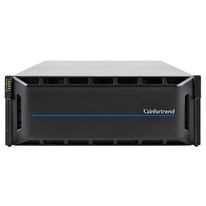 Сетевой накопитель Infortrend CS 3024G-J 4U/24bay, scale-out NAS, single node subsystem including 1x 8 core CPU, 64GB (4x16GB) memory, 4x10GbE(SFP+), 2x12Gb/s SAS EXP. Ports, 2x(PSU+FAN module), 1x(SuperCap.+flash module), 24xdrive trays and rack mount kit, scale out to 144 nodes