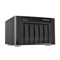 Сетевой накопитель Infortrend GSe Pro 205-D 5bay, supports NAS, block, object storage and cloud gateway, including Intel D1508 2.2 GHz 2C CPU, 2x4GB, 2 x10GbE SFP+, 2 x 1GbE, 2 x USB 3.1 Gen2, 2 x USB 3.0, 2 x host board slot (s), 1xPSU and 5xdrive trays