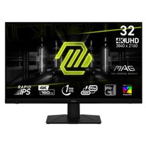 Монитор 32" MSI MAG 322UPF Black (Rapid IPS, 3840x2160, HDMI+HDMI+DP, 1 ms, 178°/178°, 350 cd/m, 1000:1 (100M:1), 160Hz)