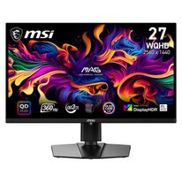 Монитор Bad Pack 26.5" MSI MAG 271QPX QD-OLED Black (QD-OLED, 2560x1440, HDMI+HDMI+DP+Type C, 0.03 ms, 178°/178°, 250 cd/m, 1500000:1, 360Hz, Pivot)