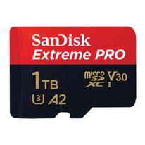 Карта памяти SanDisk Extreme Pro microSD UHS I Card 1TB for 4K Video on Smartphones Action Cams & Drones 200MB/s Read, 140MB/s Write