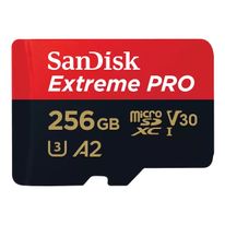 Карта памяти SanDisk  Extreme Pro microSD UHS I Card 256GB for 4K Video on Smartphones Action Cams & Drones 200MB/s Read, 140MB/s Write