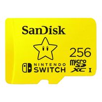 Карта памяти SanDisk microSDXC UHS-I card for Nintendo Switch - 256GB, 100MB/s read; 90MB/s write 