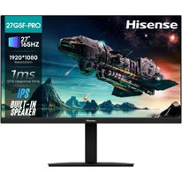 Монитор 27" Hisense 27G5F-PRO Black (IPS, 1920x1080, HDMI+HDMI+DP, 1 ms, 178°/178°, 250 cd/m, 1000:1, 165Hz)