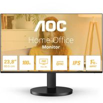 Монитор 23.8" AOC 24B3HA2 Black (IPS, 1920x1080, D-sub+HDMI, 1 ms, 178°/178°, 250 cd/m, 1300:1, 100Hz, MM)