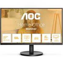 Монитор 27" AOC 27B3HMA2 Black (VA, 1920x1080, D-Sub+HDMI, 4 ms, 178°/178°, 250 cd/m, 3000:1, 100Hz, MM)