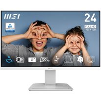 Монитор 23.8" MSI PRO MP2412W White (VA, 1920x1080, D-Sub+HDMI+DP, 1 ms, 178°/178°, 300 cd/m, 4000:1 (100M:1), 100Hz)