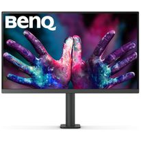 Монитор 27" BenQ PD2705UA с кронштейном, Grey (3840x2160, IPS,  60Hz, 1200:1, 350cd, 5ms, HDMI, DP; 3*USB 3.0, USB C*65W, Thunderbolt 3, Speakers, Height adj 110, Pivot, 100% sRGB, Flicker-free;Low Blue Light, Calibration Report, Table Mounting, 3Y)