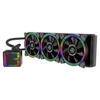 Жидкостная система охлаждения ALSEYE H360 TDP 210W (при T воздуха 45 С) Universal Platfrom PWM Single 5colors+ LED fan RTL {6} (874135)