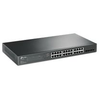 Коммутатор TP-LINK SG2428P JetStream™ 28-портовый гигабитный Smart коммутатор с 24 портами PoE+, 24 гигабитных порта PoE+, 4 гигабитных SFP-слота, 802.3at/af, бюджет PoE — 250 Вт, стальной корпус 1U для монтажа в 19-дюймовую стойку