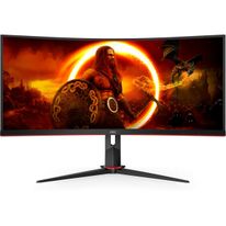 Монитор Bad Pack 34" AOC CU34G2XP Black (VA, изогнутый, 3440x1440, 180Hz, 1 ms, 178°/178°, 300 cd/m, 80M:1, +2xHDMI 2.0, +2xDisplayPort 1.4, +4xUSB 3.0, +MM, +регулировка по высоте)