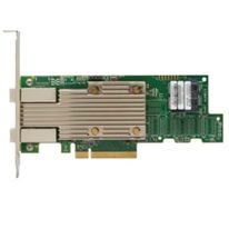 HBA-адаптер Broadcom 9400-8i8e SGL (05-50031-02 / 05-50031-18005 / 03-50031-18005) PCIe 3.1 x8 LP, Tri-Mode SAS/SATA/NVMe 12G HBA, 16port(2*int SFF8643+2*ext SFF8644), 3516 IOC