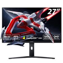 Монитор 27" Xiaomi Mini LED Gaming Monitor G Pro 27i Black-White (Fast IPS, 2560x1440,  HDMI+HDMI+DP+DP, 1 ms, 178°/178°, 600 cd/m, 1000:1, 180Hz) (ELA5585EU)