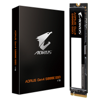 Твердотельный накопитель SSD Gigabyte 1TB M.2 2280 AORUS Gen4 5000E  AG450E1024-G PCI-Express 4.0x4, NVMe 1.4, 3D TLC NAND Flash, MTBF 1.5