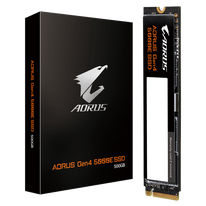 Твердотельный накопитель SSD Gigabyte AORUS 500GB M.2 2280 AG450E500G-G Client PCI-Express 4.0 x4, NVMe 1.4 5000/3800 RTL