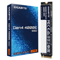 Твердотельный накопитель SSD Gigabyte M.2 2280 1TB Gen4 4000E SSD PCI Express 4.0x4, NVMe 1.4, 4000/3900, MTBF 1.5M, 3D NAND, 320TBW, RTL