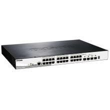 Коммутатор D-Link DGS-1510-28XMP/A1A Управляемый стекируемый коммутатор SmartPro с 24 портами 10/100/1000Base-T с поддержкой РоЕ и 4 портами 10G Base-X SFP+, {3} (413780) (DGS-1510-28XMP/A1A)