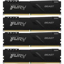 Модуль памяти Kingston 32GB Kingston DDR4 3600 DIMM FURY Beast Black Gaming Memory KF436C17BBK4/32 Non-ECC, CL17, 1.35V, KF436C17BBK4/32 1Gx8 (Kit of 4), RTL