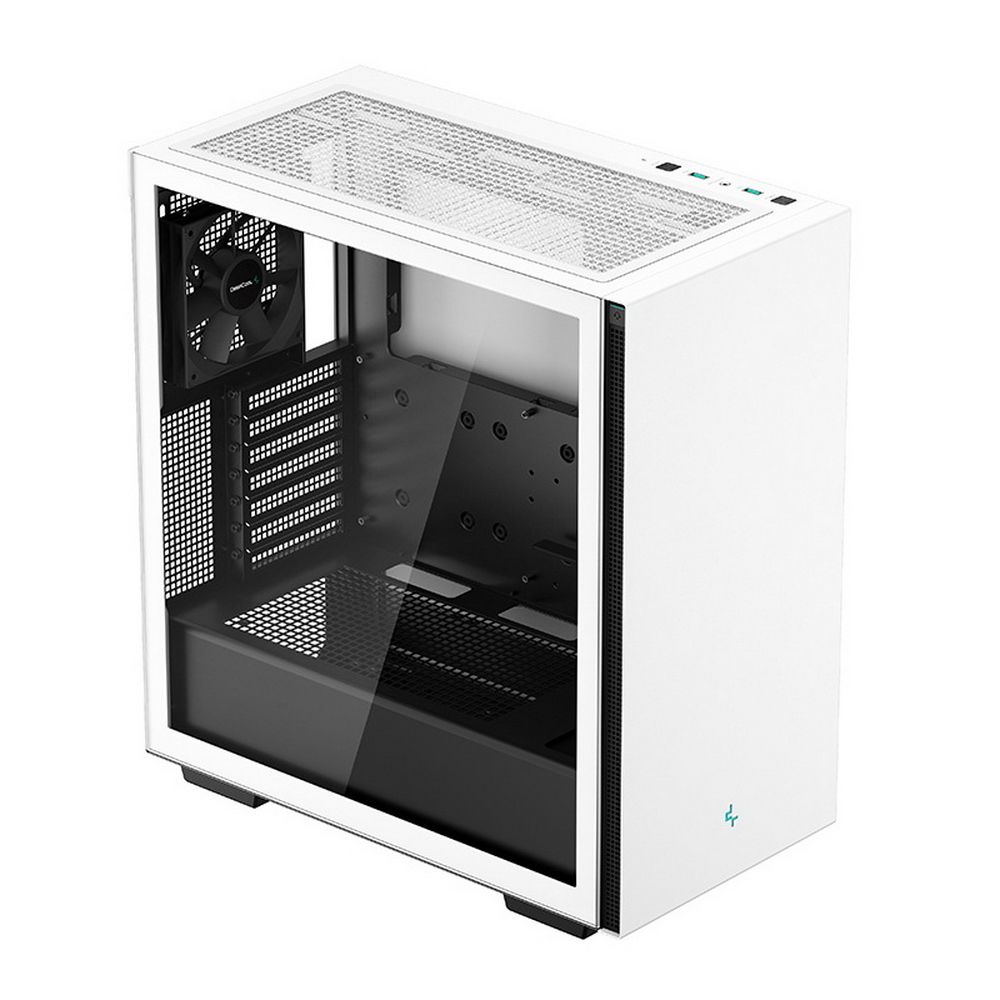 Корпус Deepcool CH510 WH Мid-tower, white,TG (E-ATX, CPU Height 175mm, VGA max 380mm, USB 3.0 x 2, Audio x 1, int. 3.5» x 2 , 2.5» x 2, Ext. 5.25» x 0) (R-CH510-WHNNE1-G-1) (715016)
