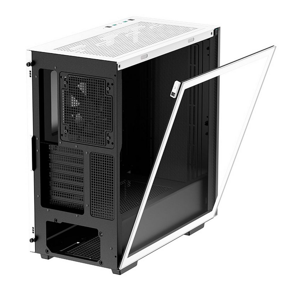 Корпус Deepcool CH510 WH Мid-tower, white,TG (E-ATX, CPU Height 175mm, VGA max 380mm, USB 3.0 x 2, Audio x 1, int. 3.5» x 2 , 2.5» x 2, Ext. 5.25» x 0) (R-CH510-WHNNE1-G-1) (715016)