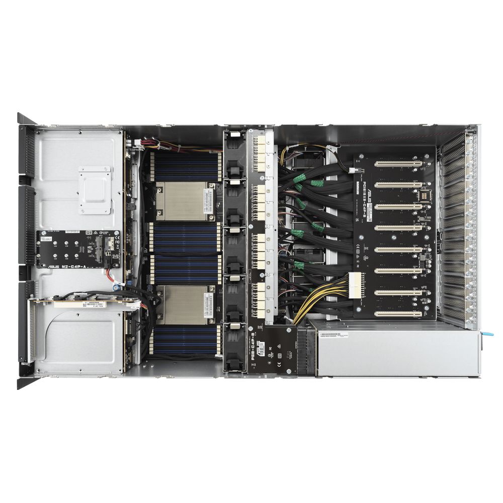 Платформа системного блока ASUS ESC8000A-E11 2x SFF8643 (SAS/SATA)+ 4x SFF8654x8, 2x U.2 support, 2x PCIe, 2x 1GbE, 4x 3000W (497257)