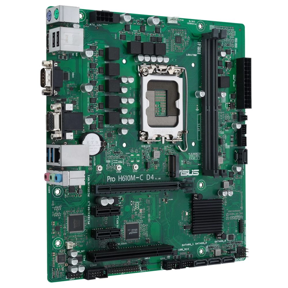 Материнская плата ASUS PRO H610M-C D4-CSM /LGA1700,H610,U32G1,MB (90MB1A30-M0EAYC) (699132) {10}