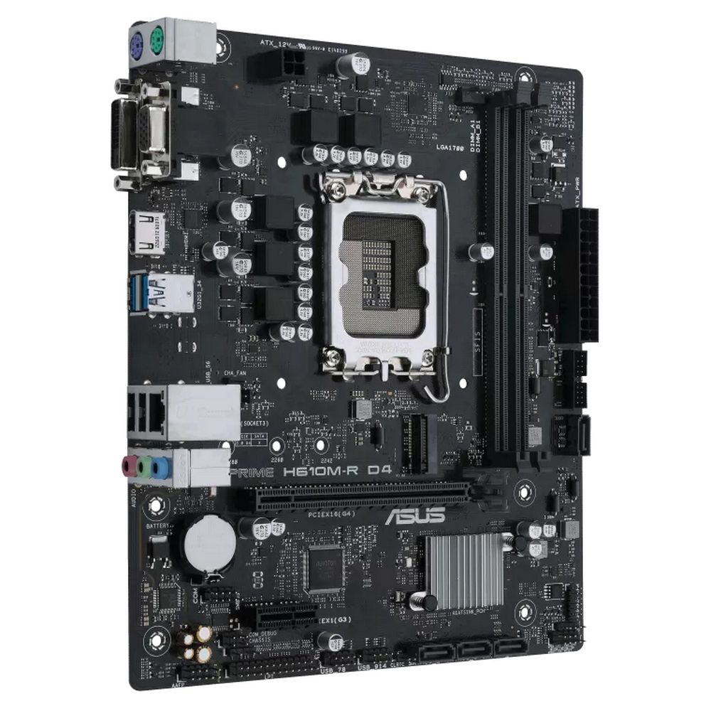 Материнская плата ASUS PRIME H610M-R D4-SI /LGA1700,H610,HDMI,DVI,D-SUB,MB (758372)