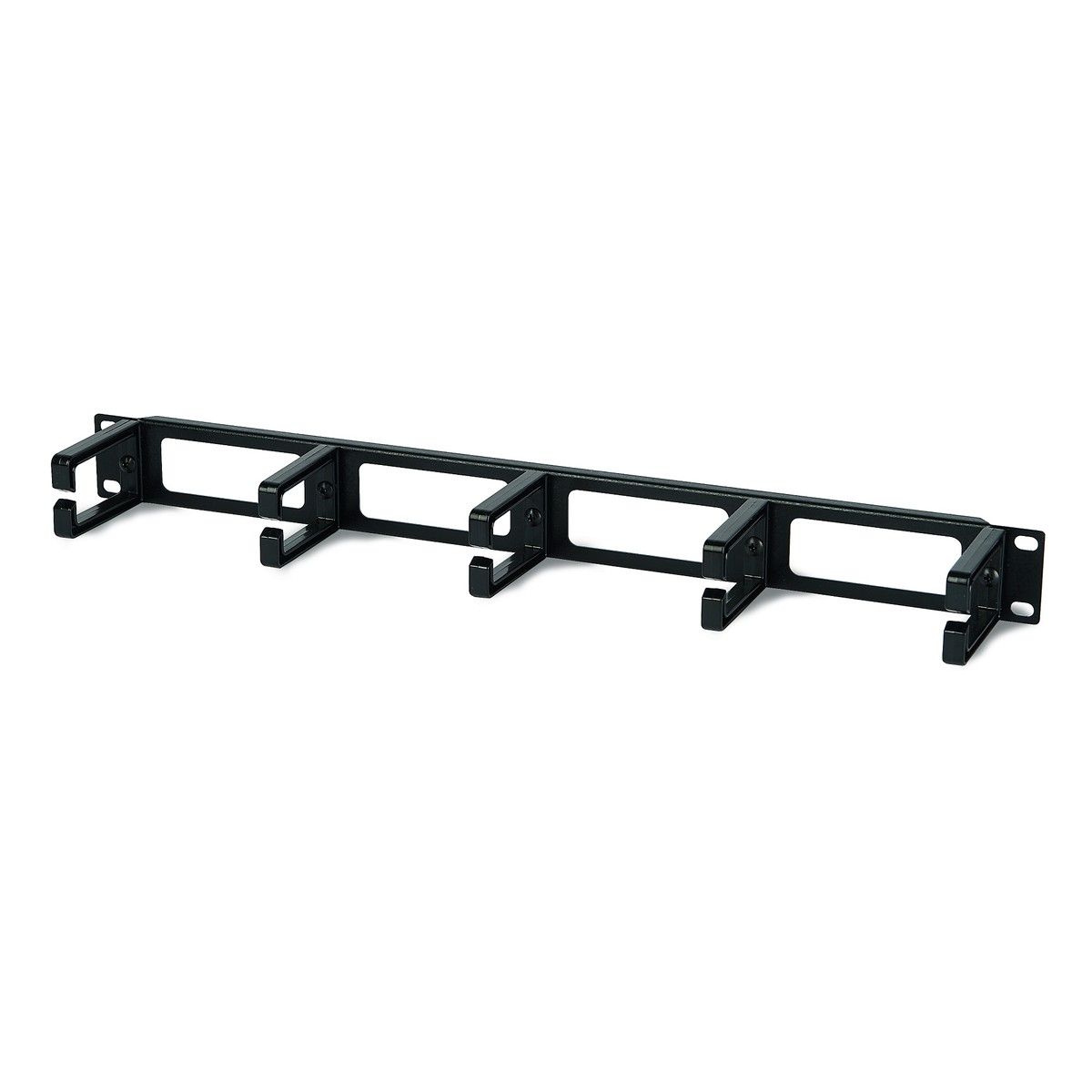 Органайзер Hyperline Hyperline CM-1U-PL Кабельный организатор 1U с пластиковыми кольцами 70x44 мм, 19»