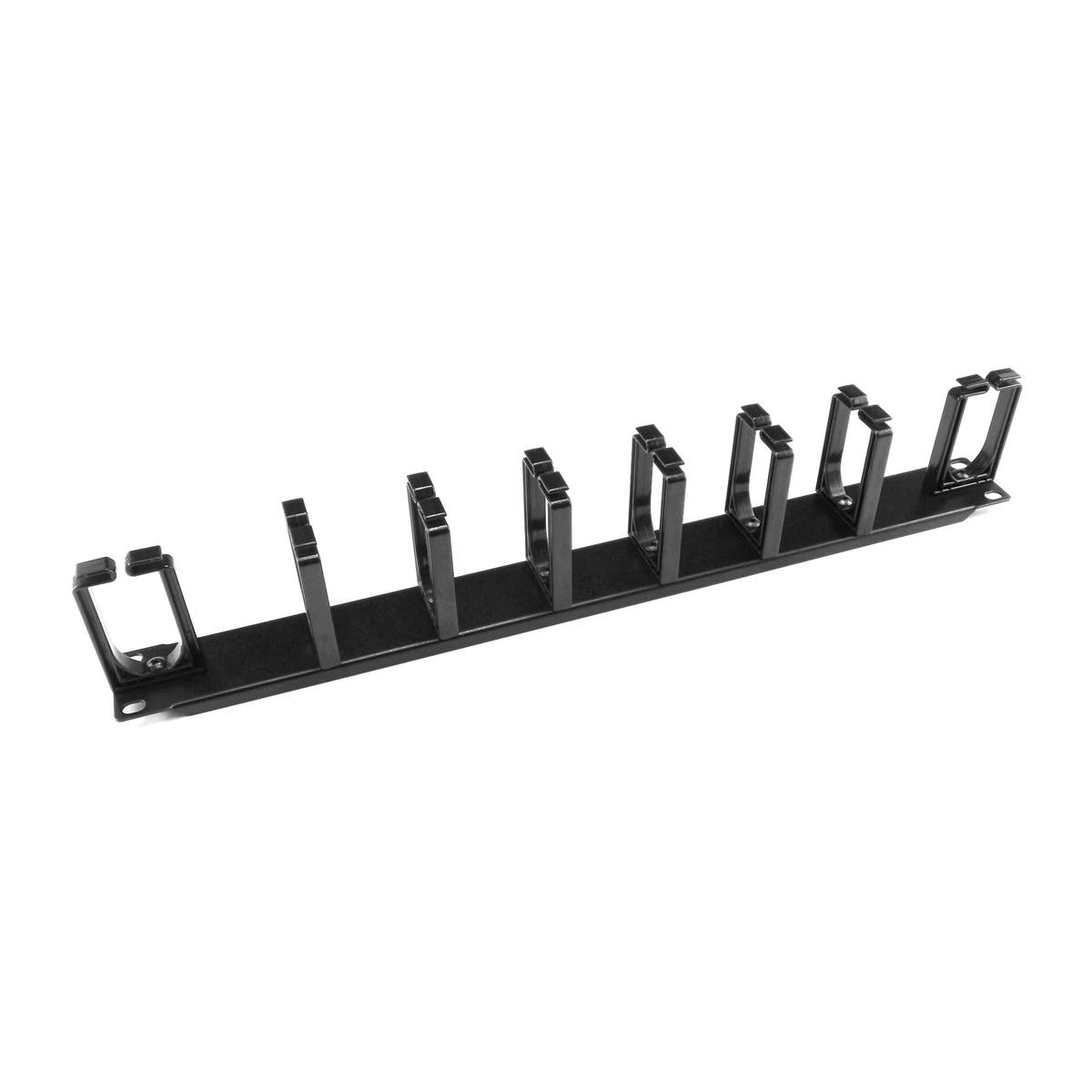 Органайзер Hyperline Hyperline CM-1U-V6H2-PL Кабельный организатор 1U с пластиковыми кольцами (6 вертикальных и 2 «горизонтальных), 19» (090065) {10}»