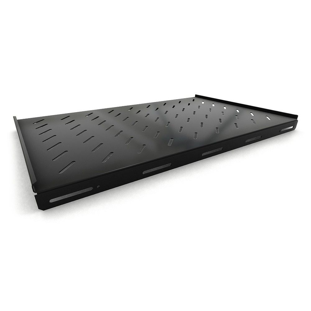 Полка Hyperline Hyperline TSH3L-850-RAL9004 (TSH3L-850-RAL9005) Полка стационарная, глубина 850 мм, с боковым креплением, нагрузка до 20 кг, для шкафов серии TTB, TTR, 485х850мм (ШхГ), цвет черный (RAL 9004/RAL 9005) (076823)