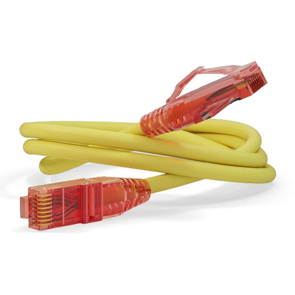 Кабель Hyperline PC-LPM-UTP-RJ45-RJ45-C5e-1M-LSZH-YL Патч-корд U/UTP, Cat.5е (100% Fluke Component Tested), LSZH, 1 м, желтый