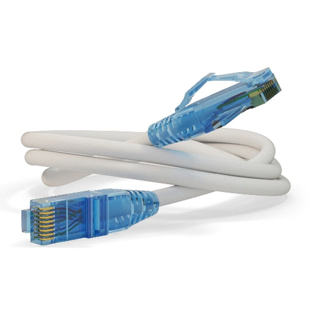 Кабель Hyperline PC-LPM-UTP-RJ45-RJ45-C6-3M-LSZH-WH Патч-корд U/UTP, Cat.6 (100% Fluke Component Tested), LSZH, 3 м, белый