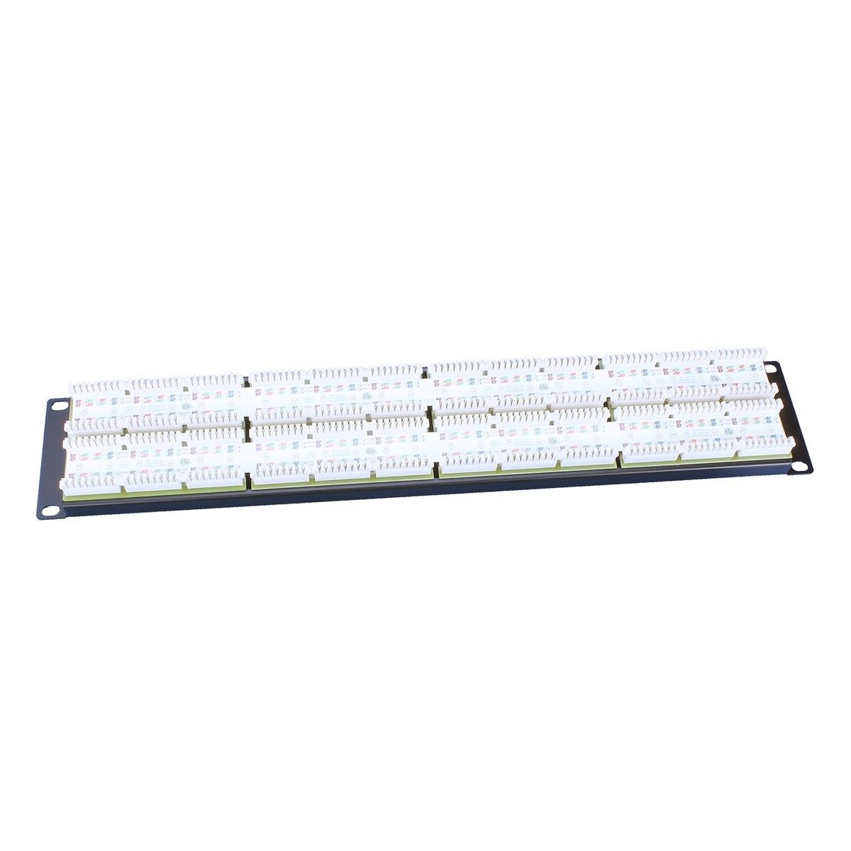 Аксессуары Hyperline Hyperline PP3-19-48-8P8C-C5E-110D Патч-панель 19", 2U, 48 портов RJ-45, категория 5e, Dual IDC," ROHS, цвет черный