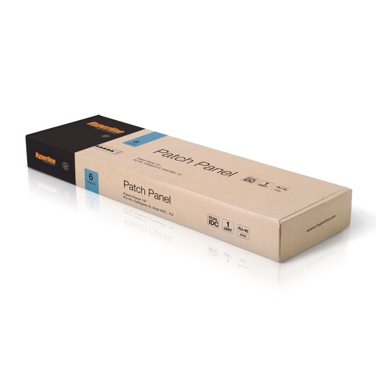 Аксессуары Hyperline Hyperline PP3-19-48-8P8C-C6-110D Патч-панель 19", 2U, 48 портов RJ-45, категория 6, Dual IDC, ROHS цвет черный (задний кабельный организатор в комплекте)