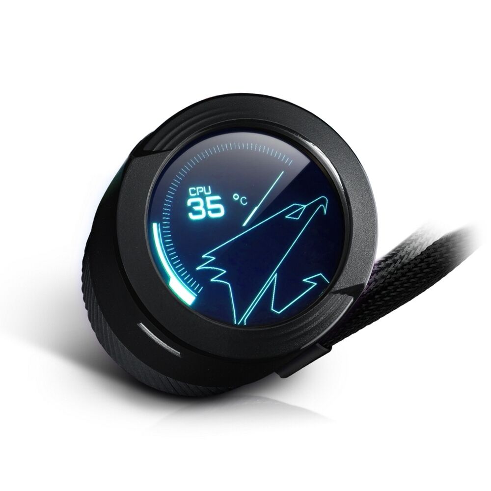 Жидкостная система охлаждения Gigabyte AORUS WATERFORCE X 240 , 2 x 120mm ARGB Fan, RTL