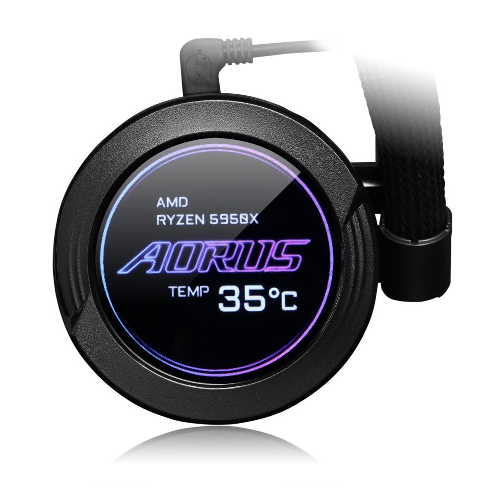 Жидкостная система охлаждения Gigabyte AORUS WATERFORCE X 280 , 2 x 140mm ARGB Fan, RTL